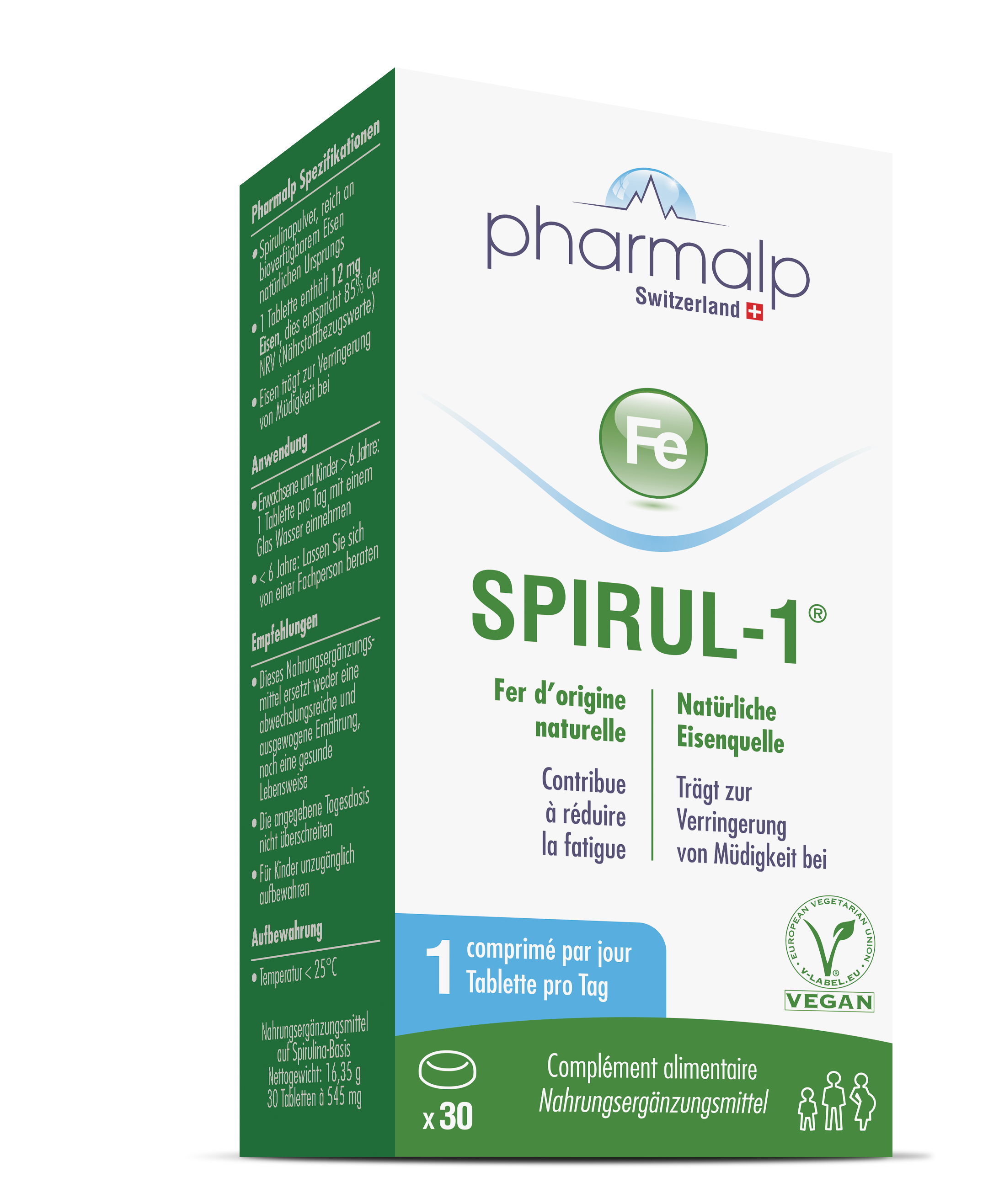 Pharmalp Spirul1® comprimés 30 pièces Du fer naturel pour votre vitalité — free download